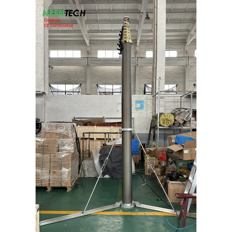 15m Pneumatic Telescopic Mast for Antenna Masts and Towers 2.8m Closed Height-30kg Payloads