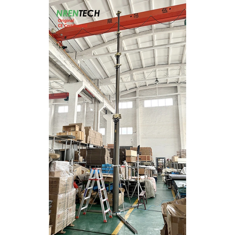 15m Pneumatic Telescopic Mast for Antenna Masts and Towers 2.8m Closed Height-30kg Payloads