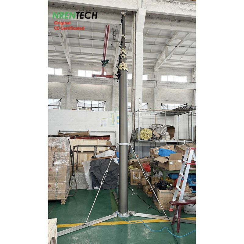 15m Pneumatic Telescopic Mast for Antenna Masts and Towers 2.8m Closed Height-30kg Payloads